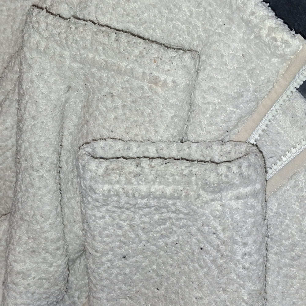 Girls Patagonia White Fleece Jacket - Picture 8 of 9